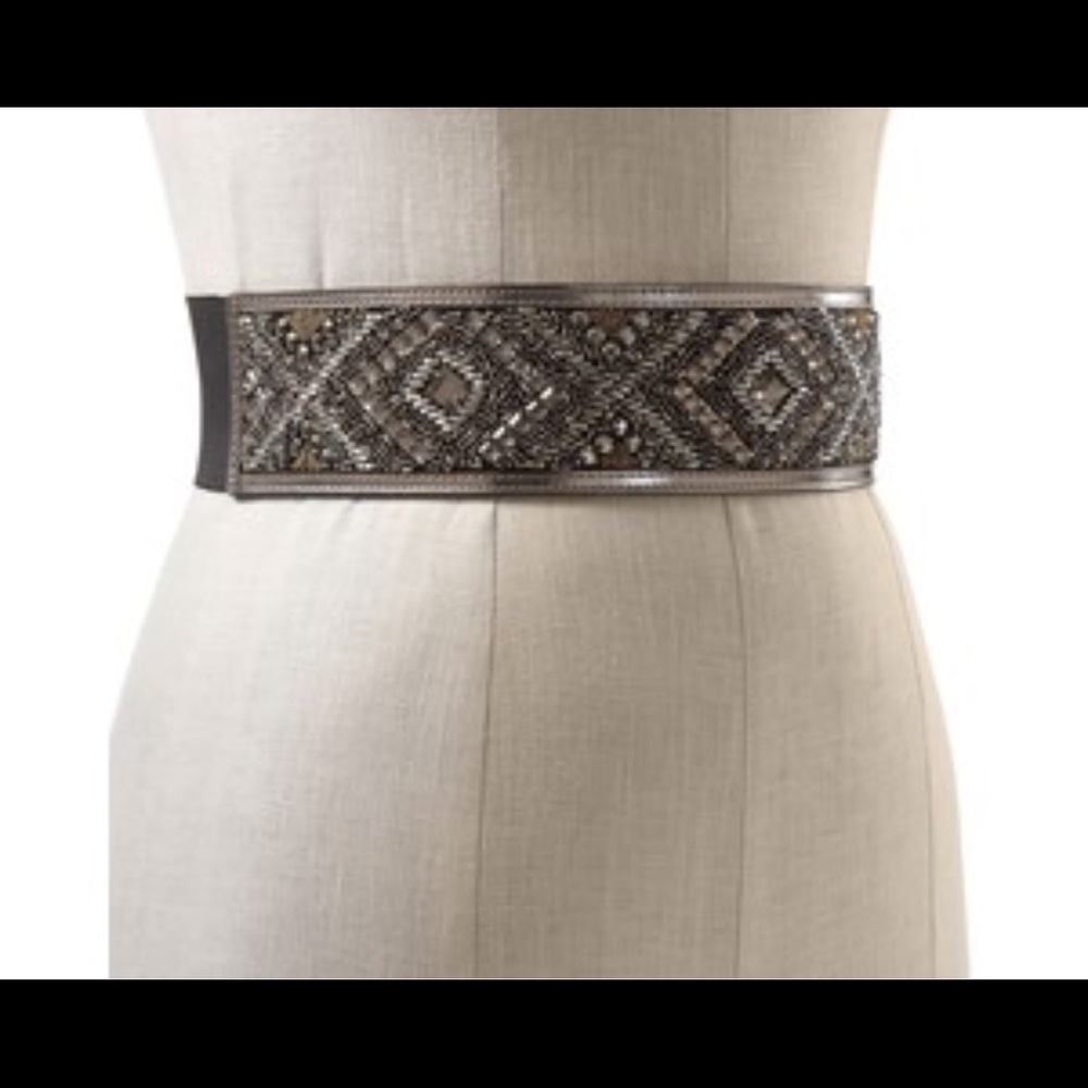 Sequin bead stretch belt WHBM